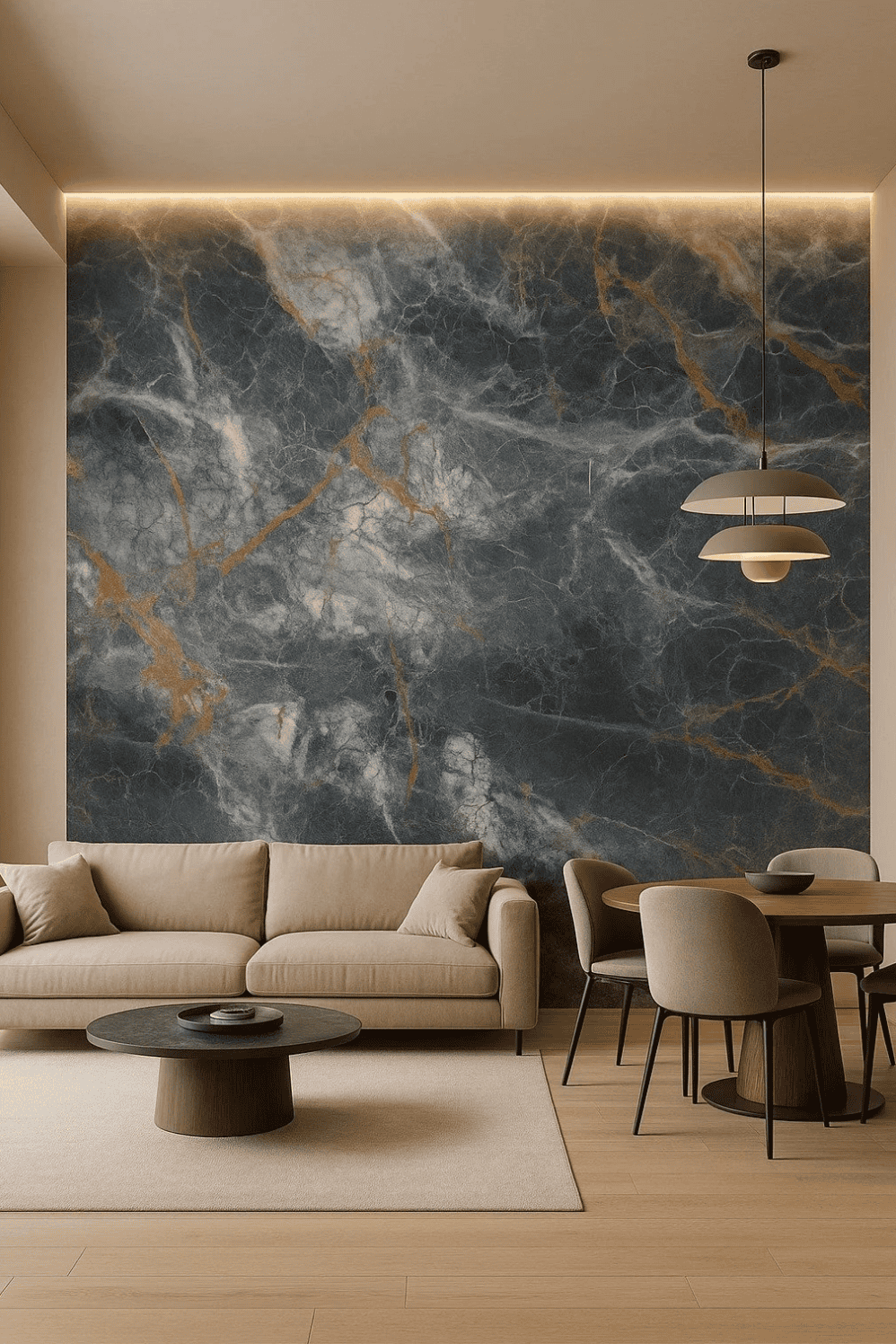 ONYX GOLD sienų plokštė - atspari drėgmei - Image 4